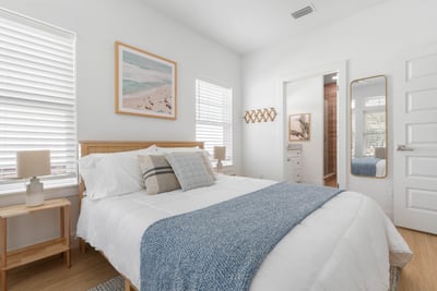 Your own bathroom through that door, which in a full house is worth more than square footage.