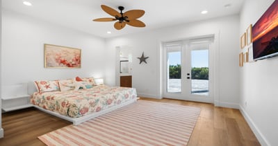 Indoor–outdoor comfort in a serene coastal suite This spacious bedroom features a plush bed, TV, and private patio access—perfect for fresh air mornings and…